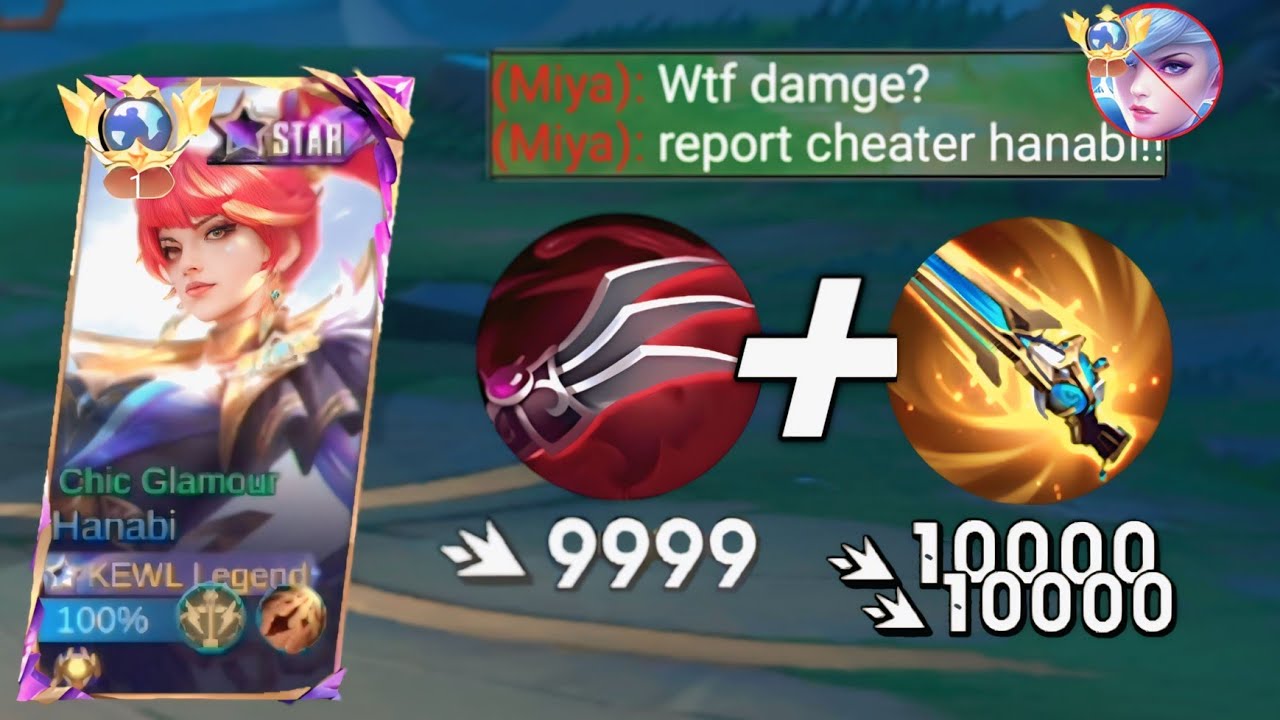 NEW HANABI ABNORMAL CRITICAL DMG BUILD DESTROY FULL COUNTER 1 HIT MIYA🔥!!BEST BUILD AND EMBLEM