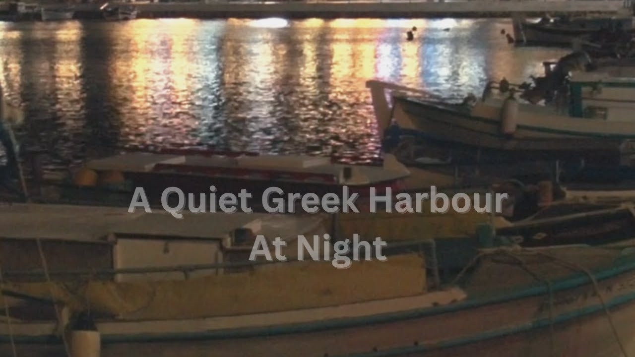 A Quiet Greek Harbour at Night with Brown Noise for Deep Sleep (60 Minutes)
