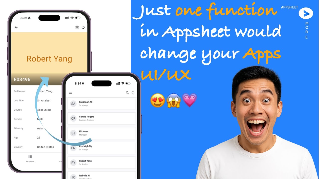 PART 1 : AppSheet UI/UX Glow Up! One Function That Changes EVERYTHING 😱🔥 - TEXT_ICON