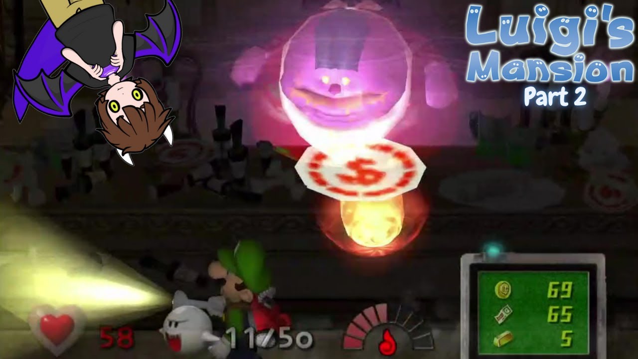 Luigi's Mansion Clearing out some Ghosts