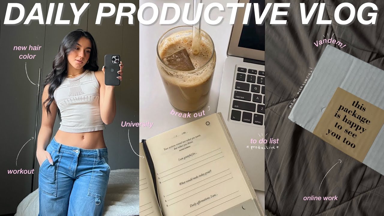 DAILY PRODUCTIVE VLOG ✨ || capelli nuovi, to do list, università, amici, lavoro & more!