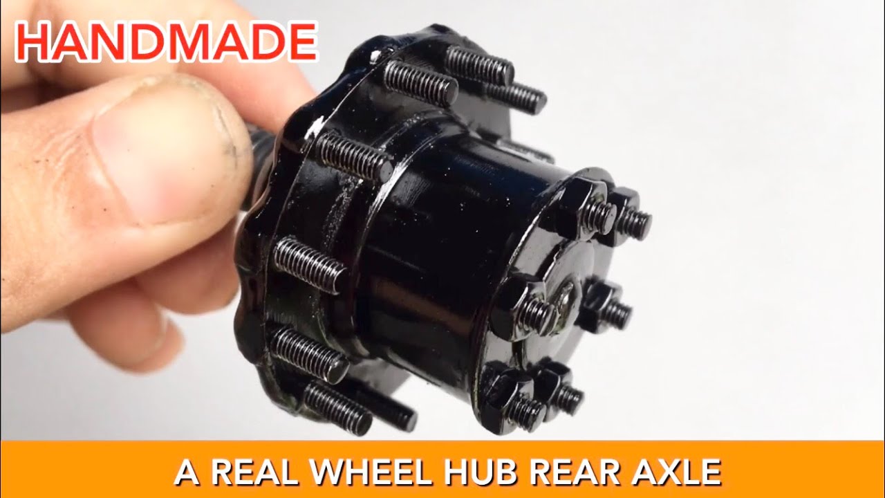 Build a Metal RC Truck - Heavy Construction Truck Part : Wheel Hub Rear Axle