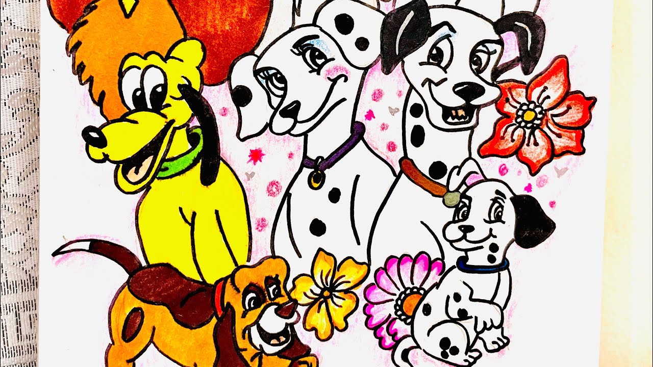 How to draw the disney dogs