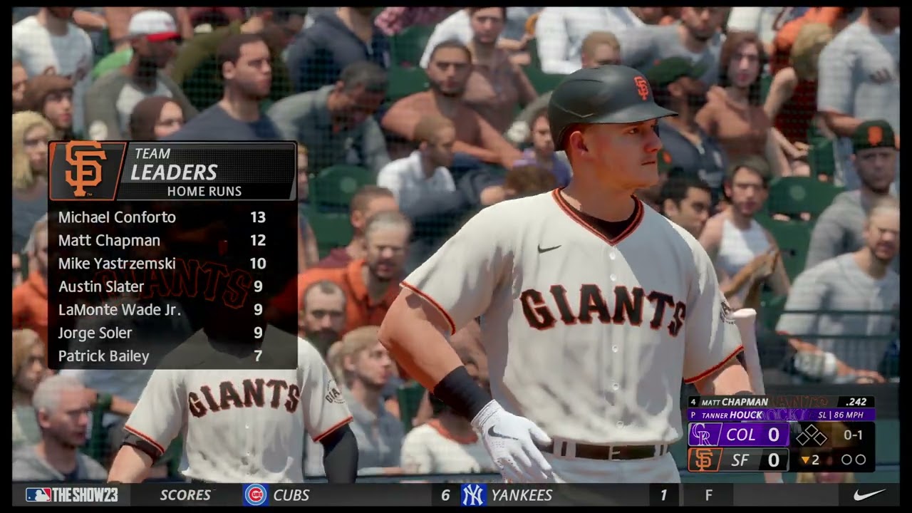 MLB® The Show™ 23(PS4 PRO 4K MODO Franquicia) SAN Francisco GIANTS VS ROCKIES DE COLORADO