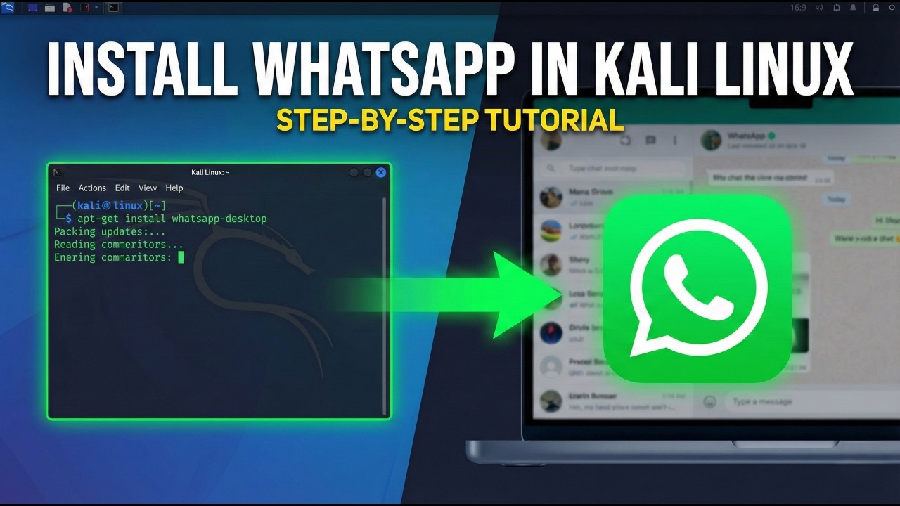 Install WhatsApp in Kali Linux Easily 🔥 | Complete Tutorial 2026