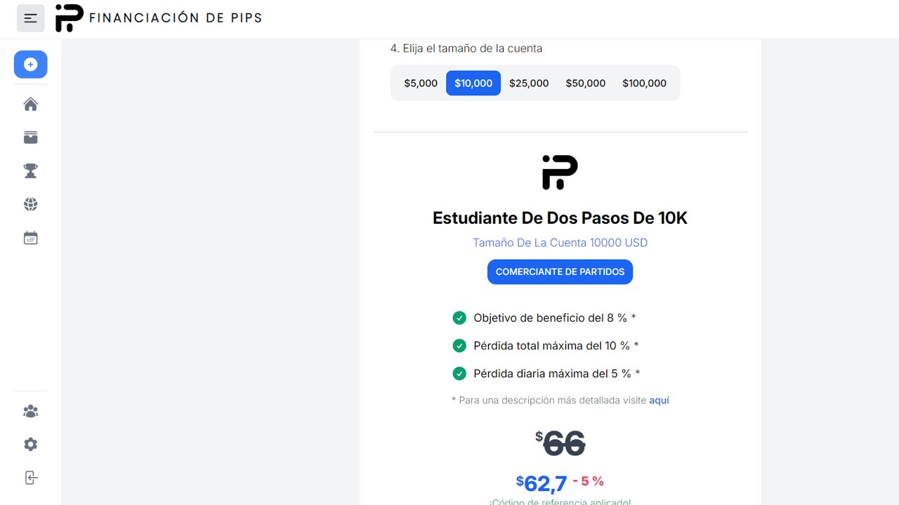 como comprar una cuenta de fondeo en funding pips