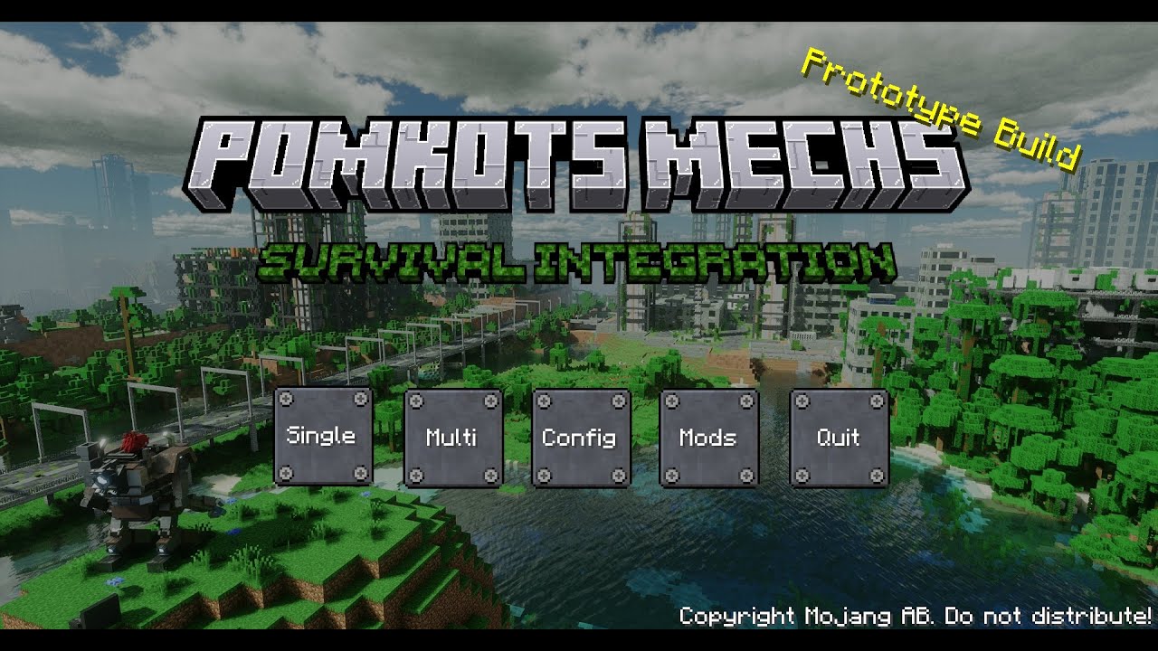[WIP] Pomkots Mechs Survival Integration: Concept Teaser