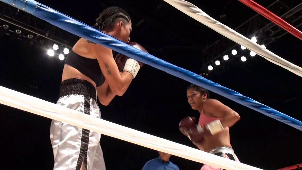 2010:  Female Boxing - Belinda Laracuente vs. DJ Morrison highlights of fight in New Mexico