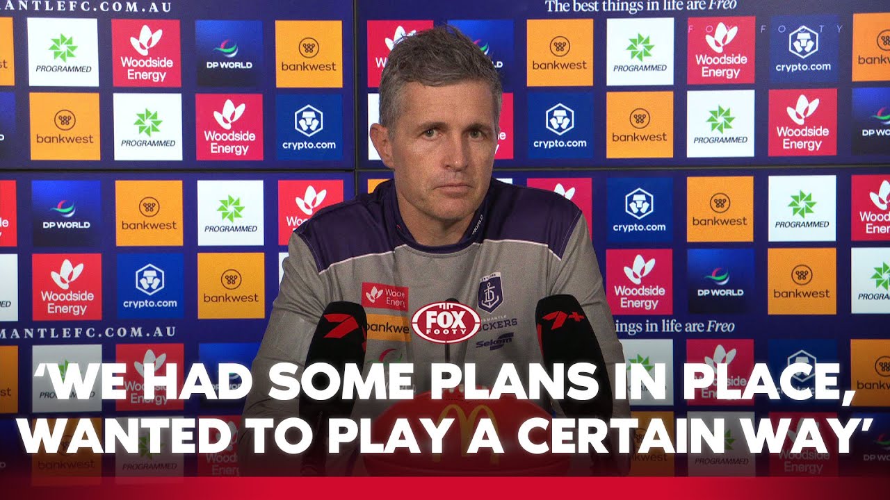 Longmuir on being more aggressive than last week I Fremantle Press Conference I Fox Footy