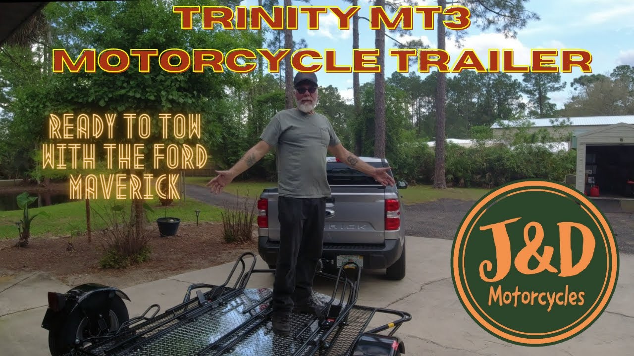 Trinity MT3 Motorcycle Trailer (Ready to Tow with The Ford Maverick)