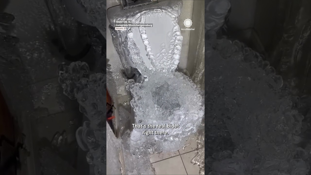 Najdziwniejsze zamarznięcie rur, jakie kiedykolwiek widział ten hydraulik!