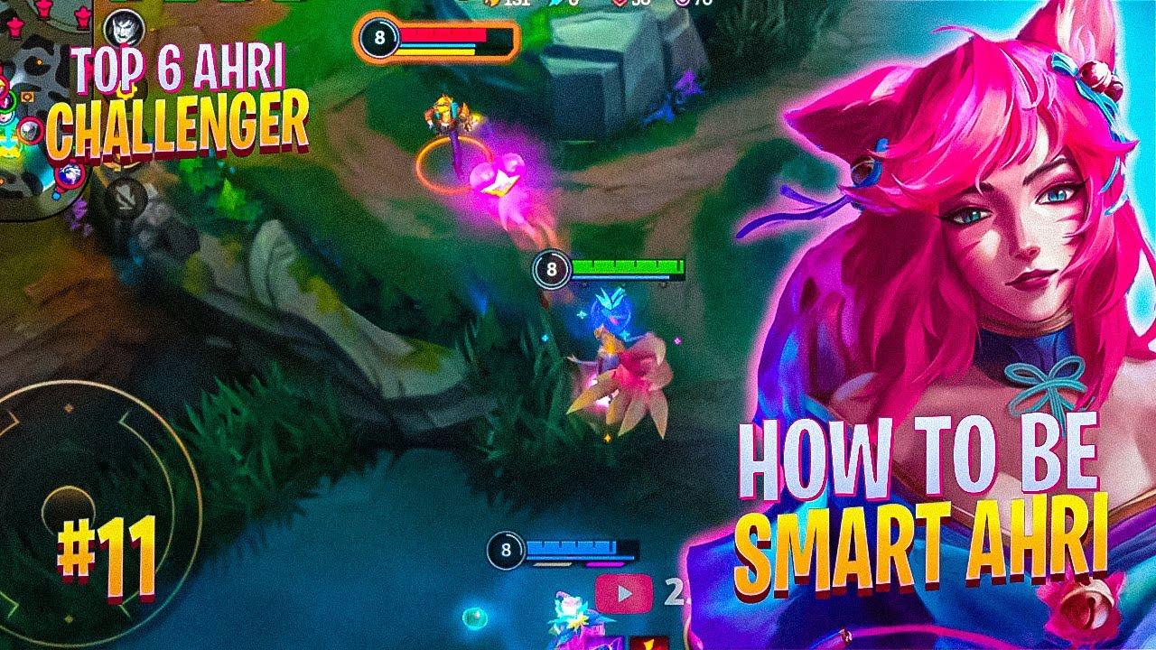 HOW TO BE SMART AHRI #11 | Top Ahri Wild Rift | Ahri Build & Runes | Full Gameplay Ahri Wild Rift