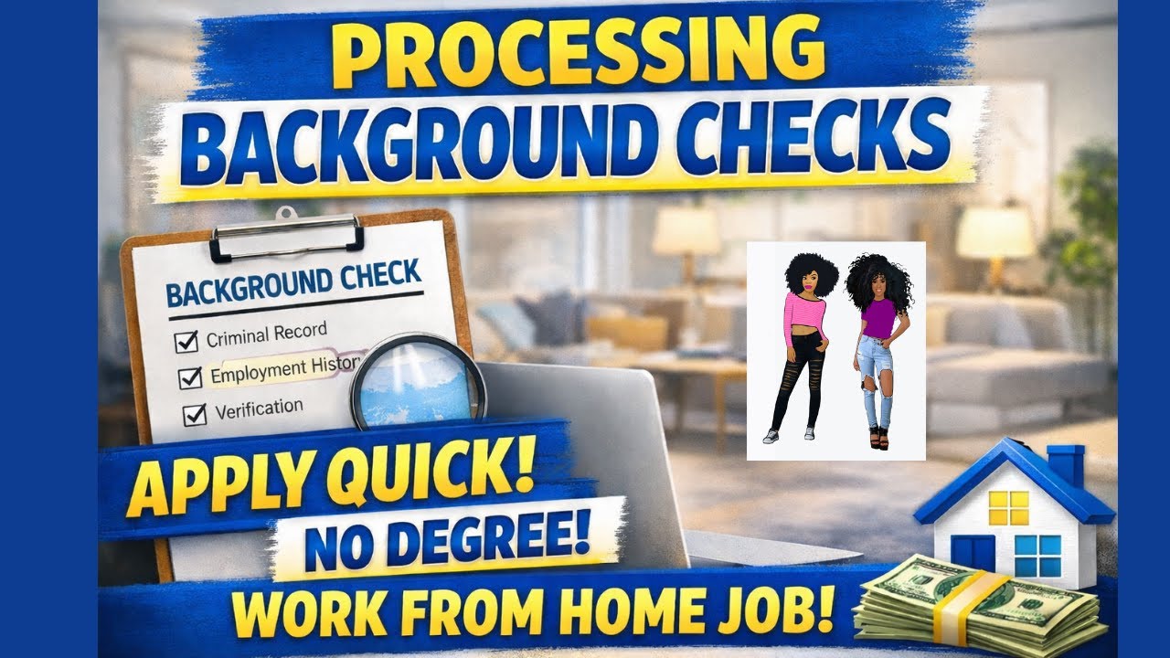 Work From Home As A Background Check Specialist | Processing Background Checks (No Degree)