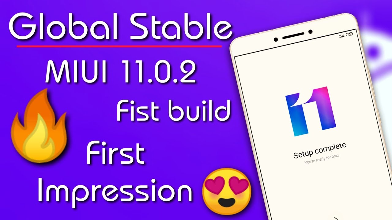 First MIUI 11.0.2 Global Stable ROM Rollout | first Impression full view