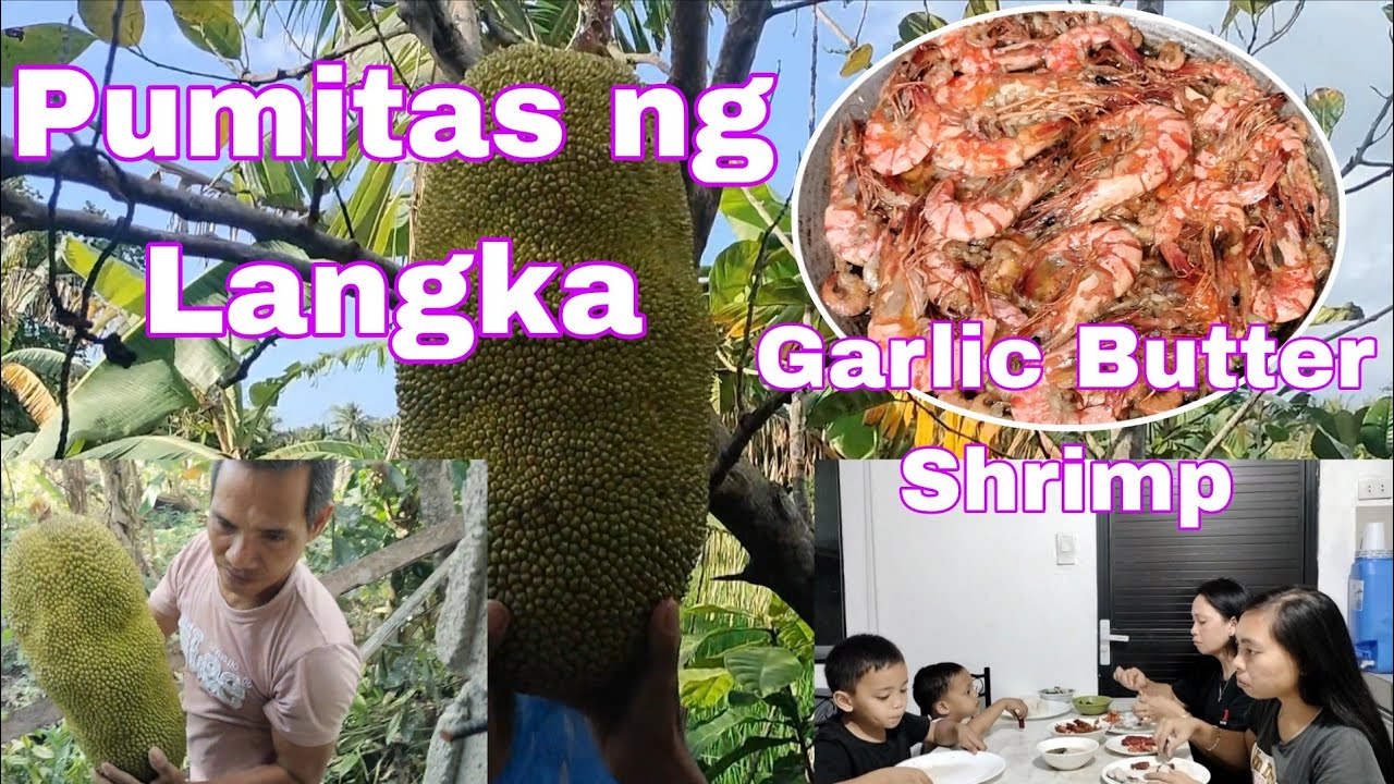 Kumain kami ng Hapunan + pumitas ng Langka Vlog#747