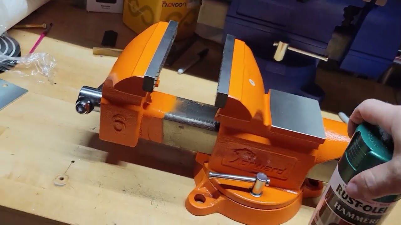 Forward 6 Inch Bench Vise Ductile Iron with Steel Channel HY-30606-6In