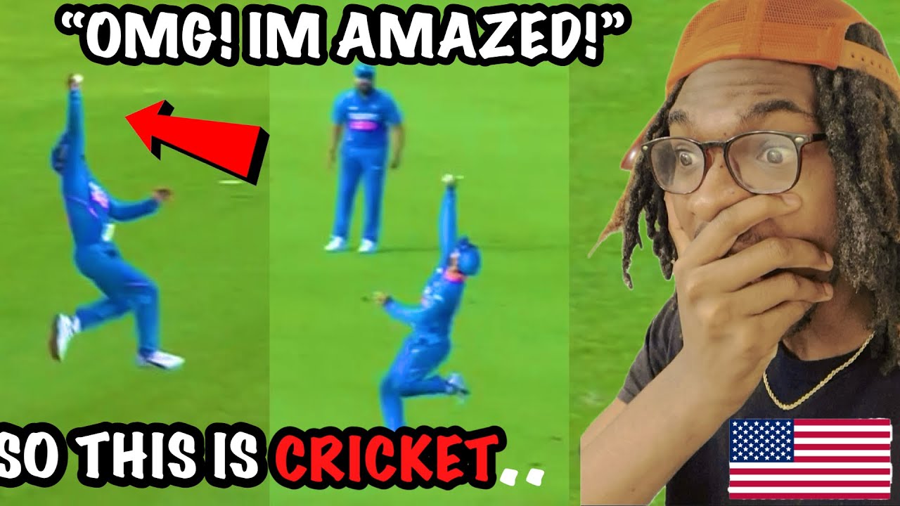 AMERICAN Reacts to Cricket For the First Time! 🤯 These Catches Are INSANE!
