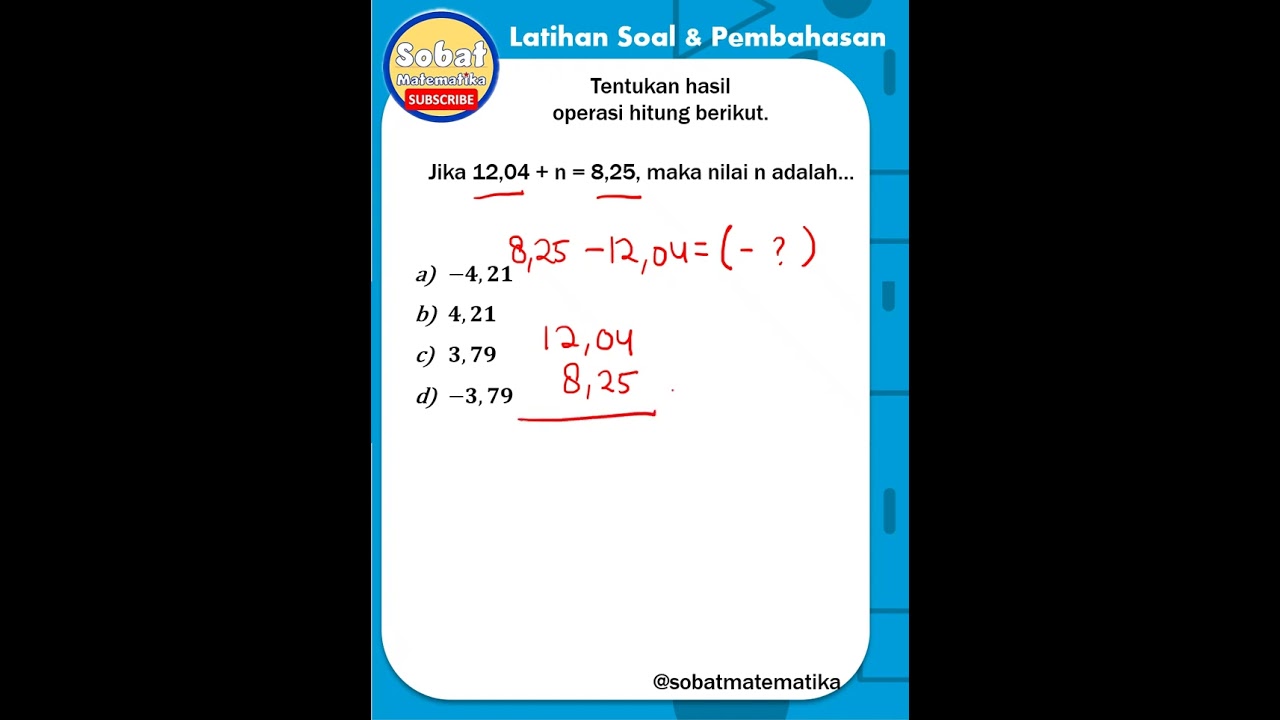 Penjumlahan dan Pengurangan Bilangan Desimal #bilangandesimal  #matematika #matematikasmp