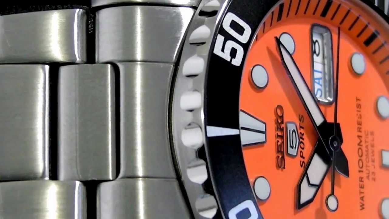 2S Time : SEIKO SNZF19 Automatic Divers 23 Jewels 100m Submariner Orange Dial J1 K1
