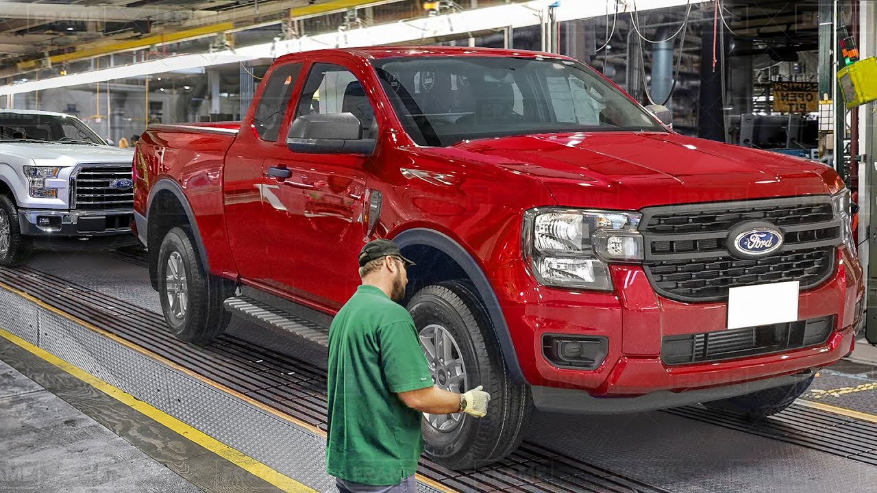 How The Powerful New Ford Ranger is Built Inside Massive Factory - Production Line