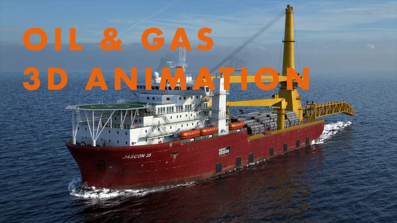 Offshore Oil & Gas 3D Animation - Subsea Pipeline Maintenance