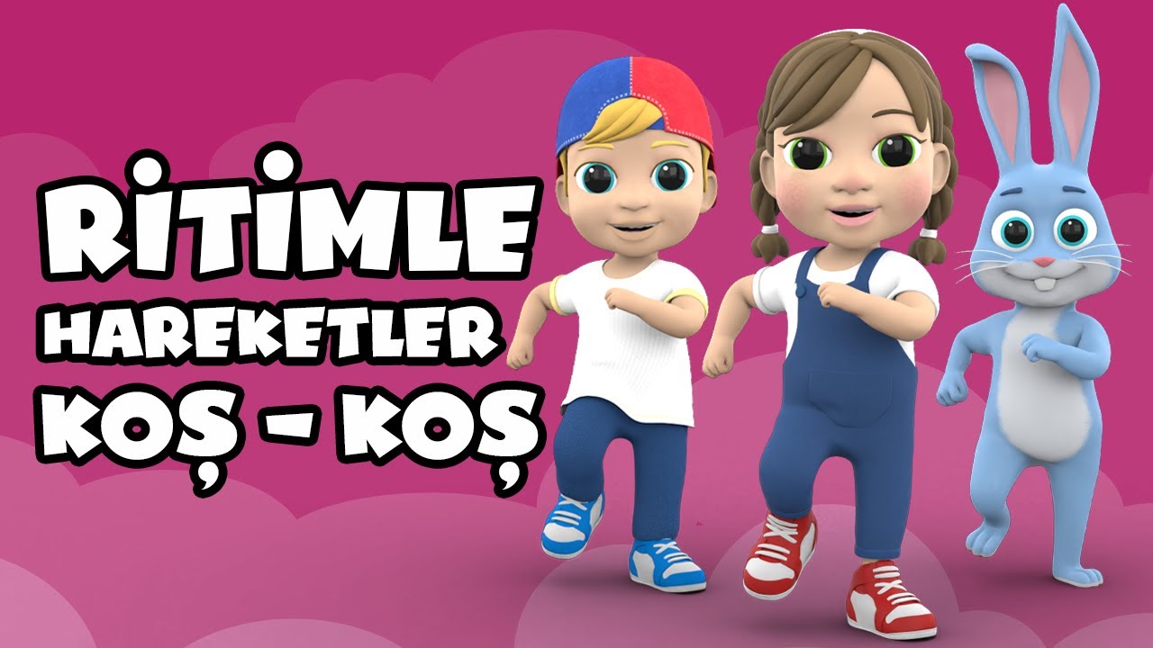 Ritimle Hareketler Koş Koş - Okul &Ouml;ncesi &Ccedil;ocuklar İ&ccedil;in Spor Tadında Ritim Oyunu - Zumba Dance Kids
