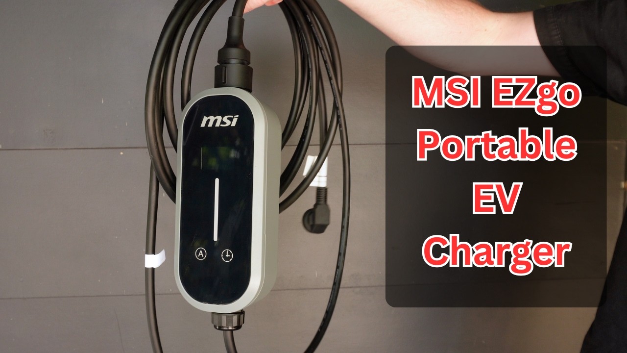 Портативное зарядное устройство для электромобилей MSI EZgo — 15-амперное зарядное устройство с п...
