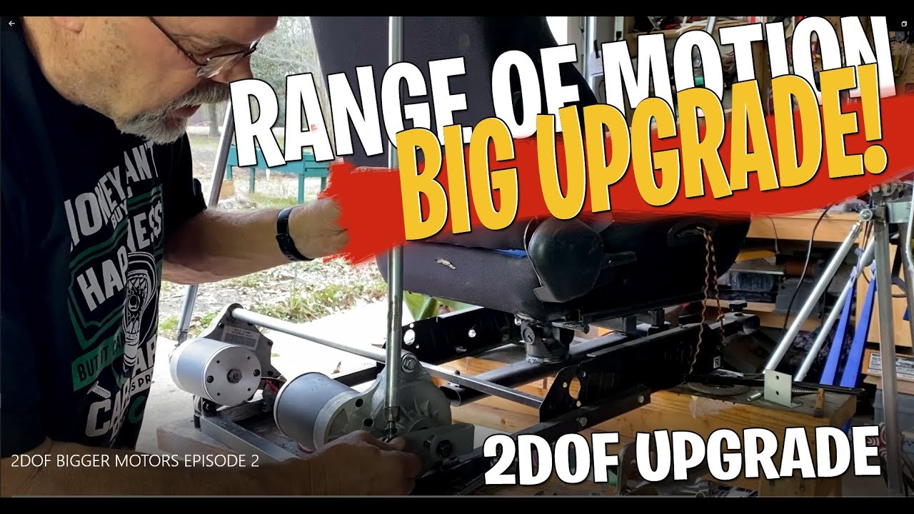 2 DOF motion simulator  bigger motors mounted for more power!