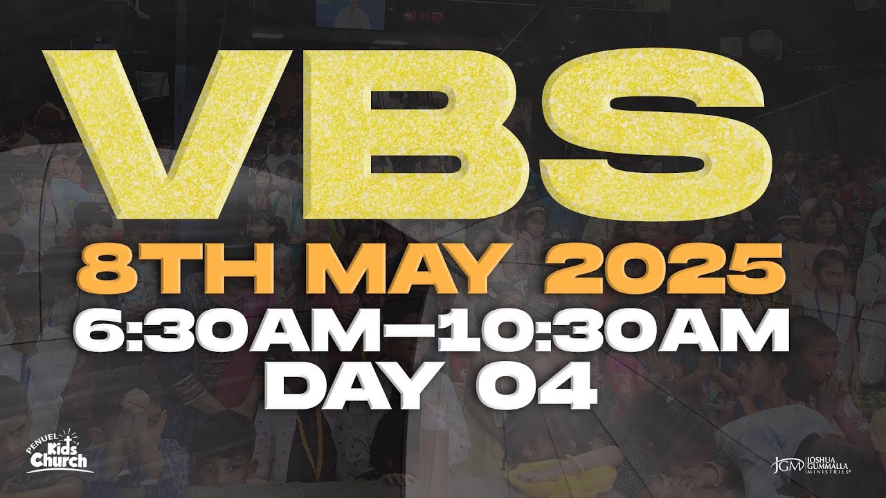 ONLINE VBS : Day 04 | 08.05.2025 | VBS 2025 - THE HOLY SPIRIT | JGM | PGC | Penuel Kids | LIVE