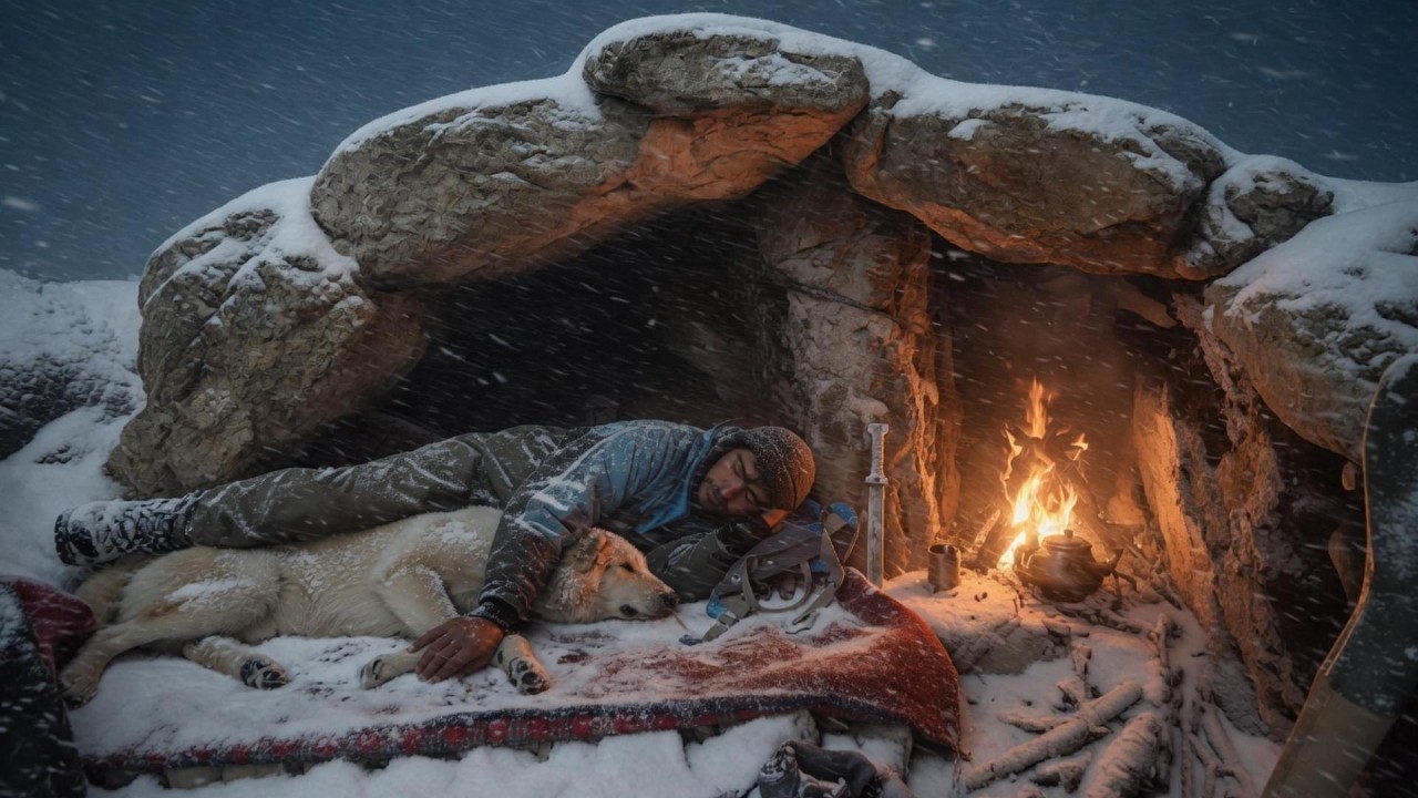 My Loyal Dog Stayed Beside Me Through a Deadly Blizzard | Winter Camping Survival | ASMR