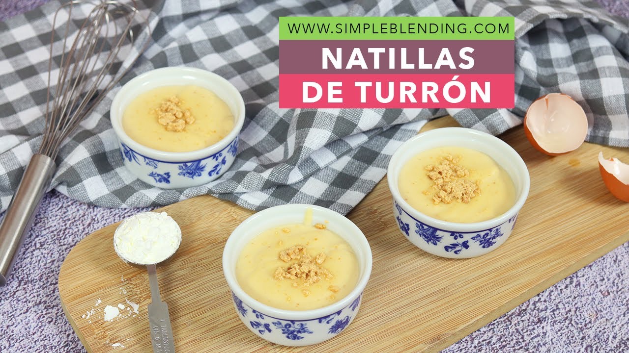 LAS MEJORES NATILLAS DE TURRÓN | Postre de crema de turrón muy fácil