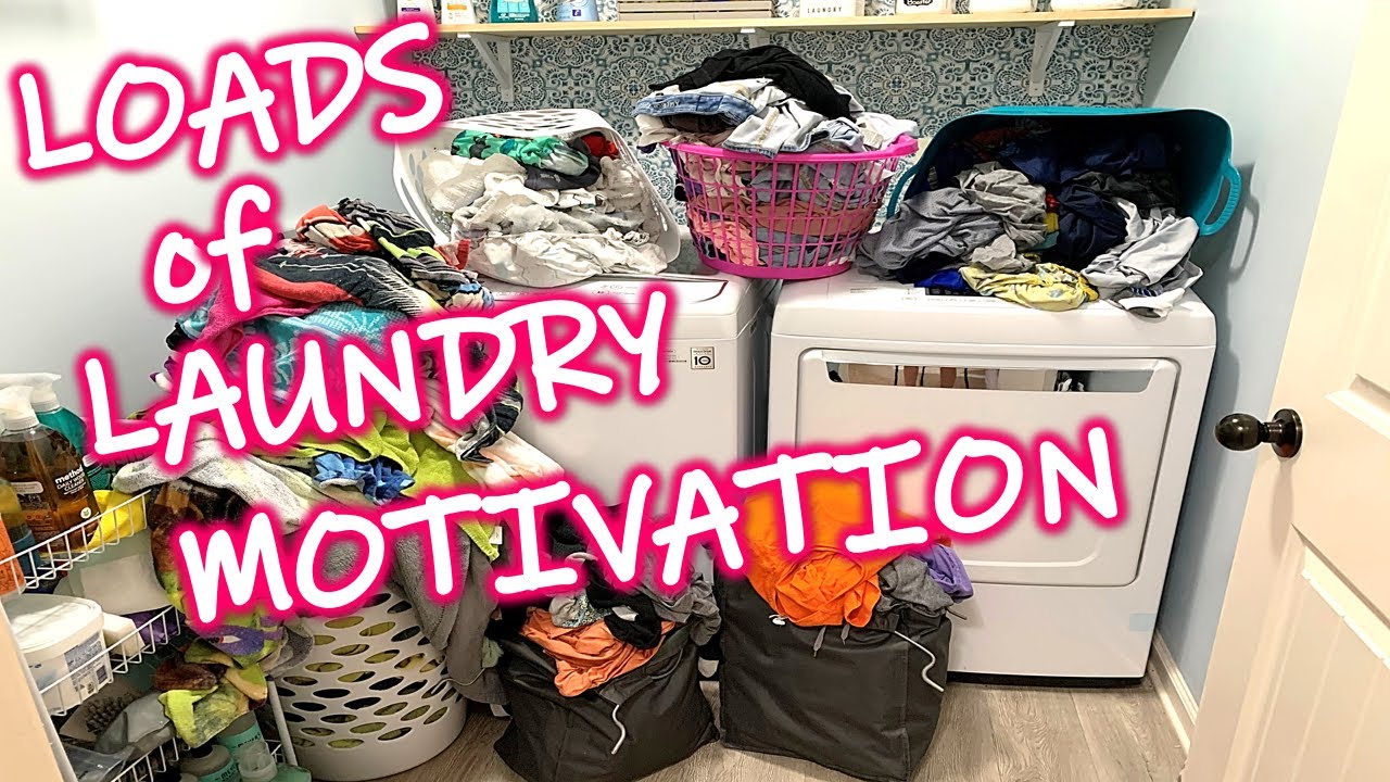 LOADS OF LAUNDRY MOTIVATION | TWO DAYS OF LAUNDRY | FAMILY OF SIX | LAUNDRY ROUTINE