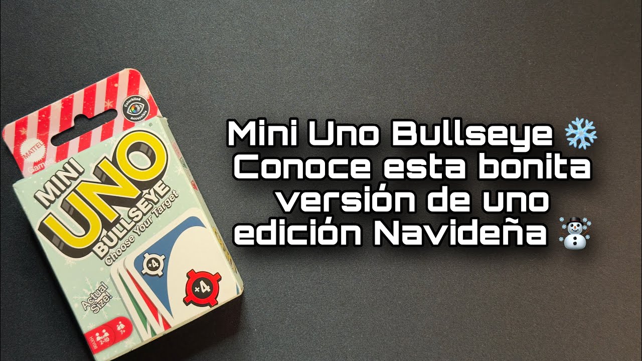 Mini UNO Bullseye ❄️☃️ (Como Jugar + Unboxing) 2025