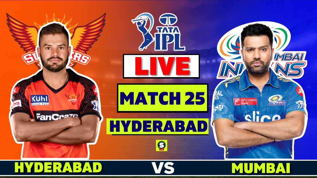 🔴SRH vs MI Live - IPL 2023 Live | Sunrisers Hyderabad vs Mumbai Indians Live | IPL Live