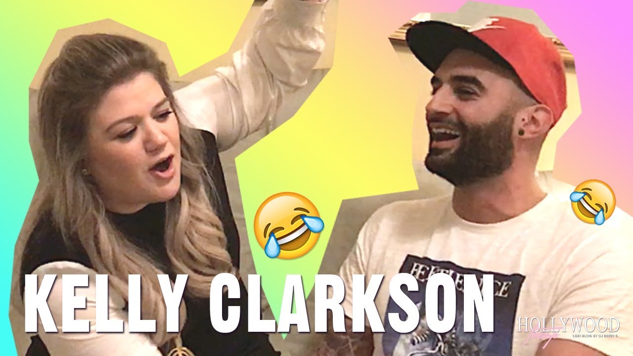 Kelly Clarkson funny Interview with Hollywood Tramp (Nov. 2017)