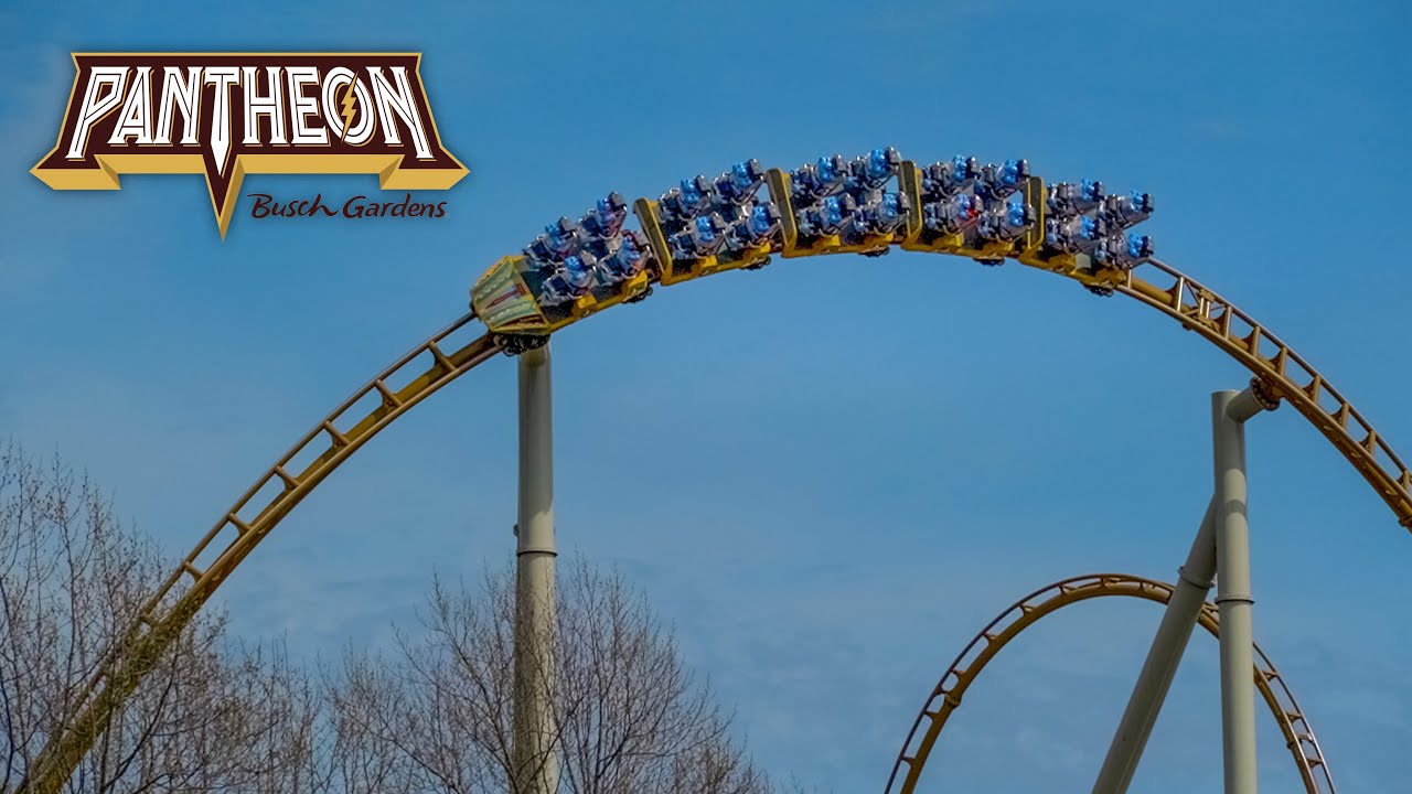 Pantheon Testing Offride + Rollback (4K) | Busch Gardens Williamsburg