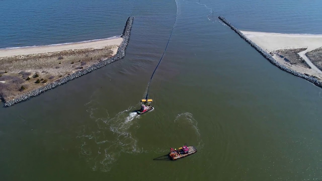 Rehoboth Beach Ocean Outfall HDD Pipe Pull to site