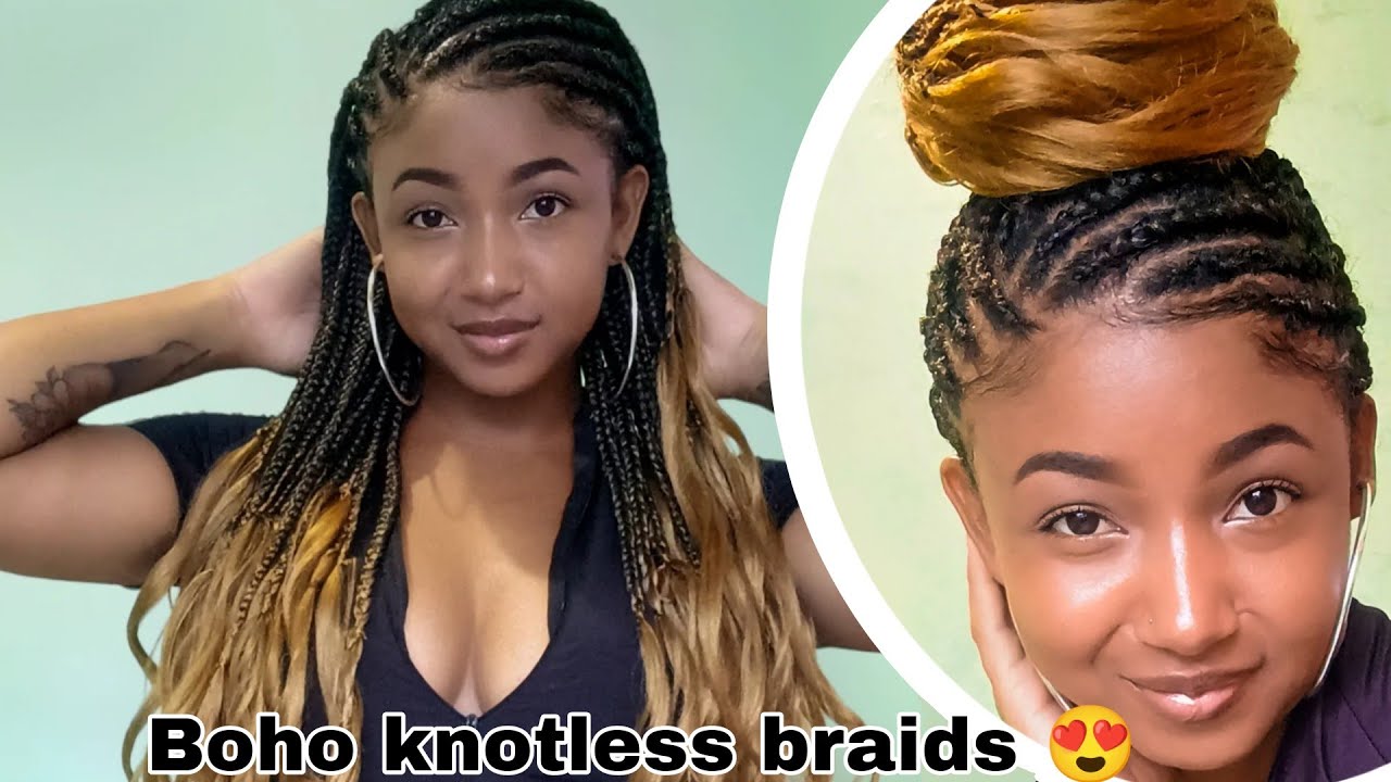 Box braids com pontas cacheadas (Gipsy braids )✨😍