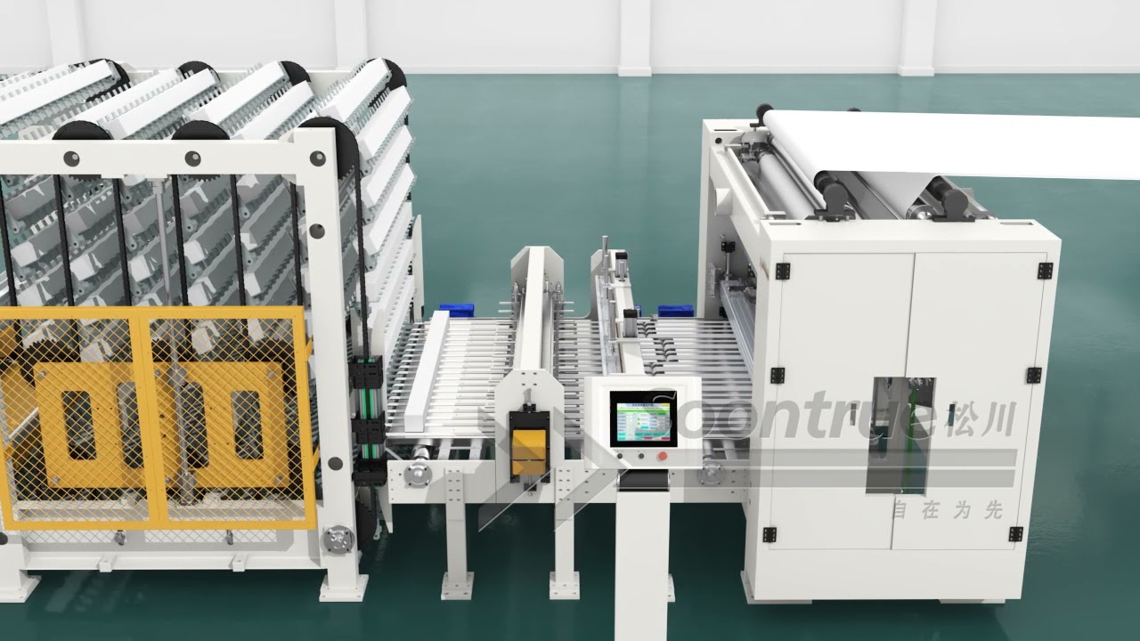 Full auto facial tissue production line --- Soontrue Machinery