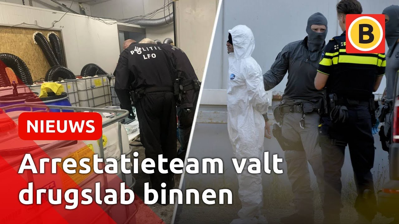 Grootste DRUGSLAB van WEST-BRABANT van dit jaar gevonden | Omroep Brabant