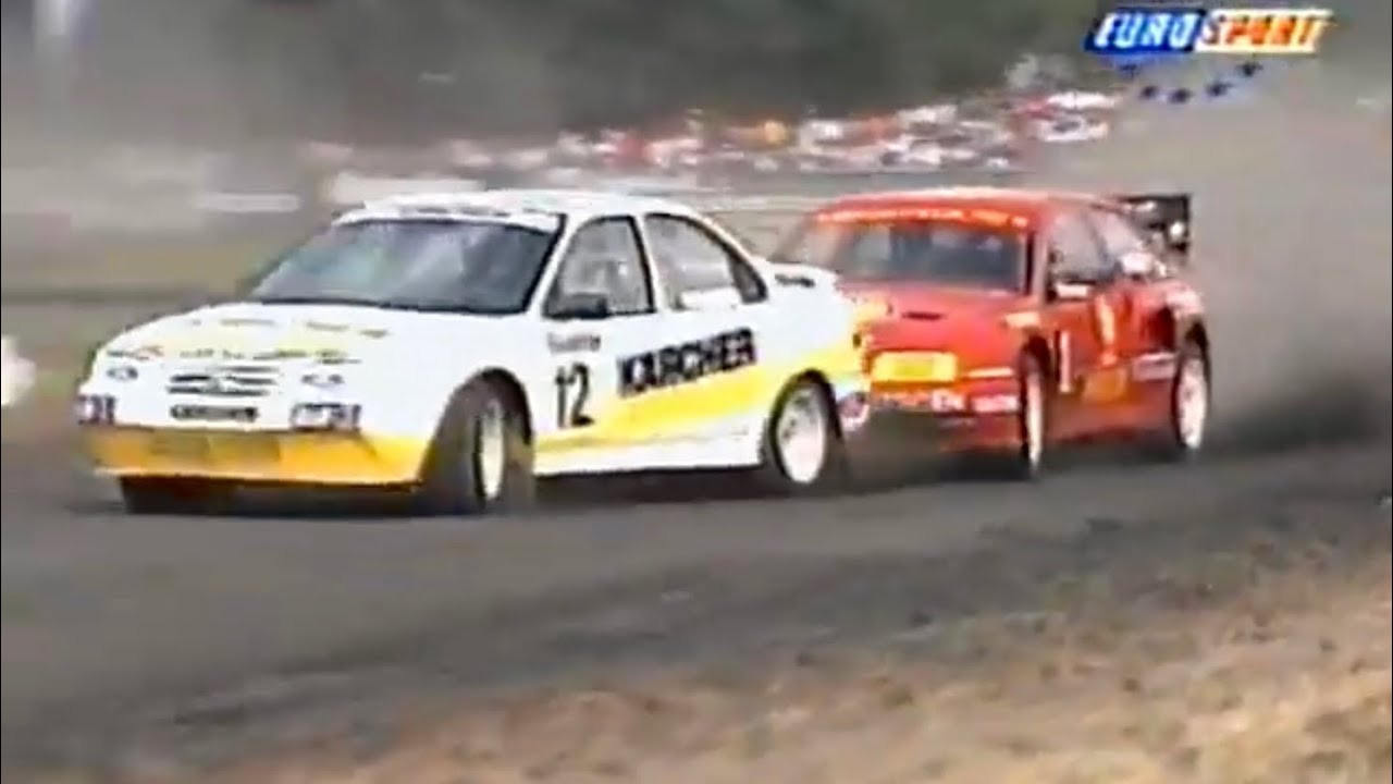 Top class action! what a Race 1995 European Rallycross Mandescircuit Ingelmunster Belgium.