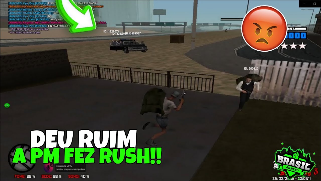 😡 OS PM FEZ RUSH E NÃO DEIXEI BARATO 😂 BRASIL ROLEPLAY (AlvZinnX)