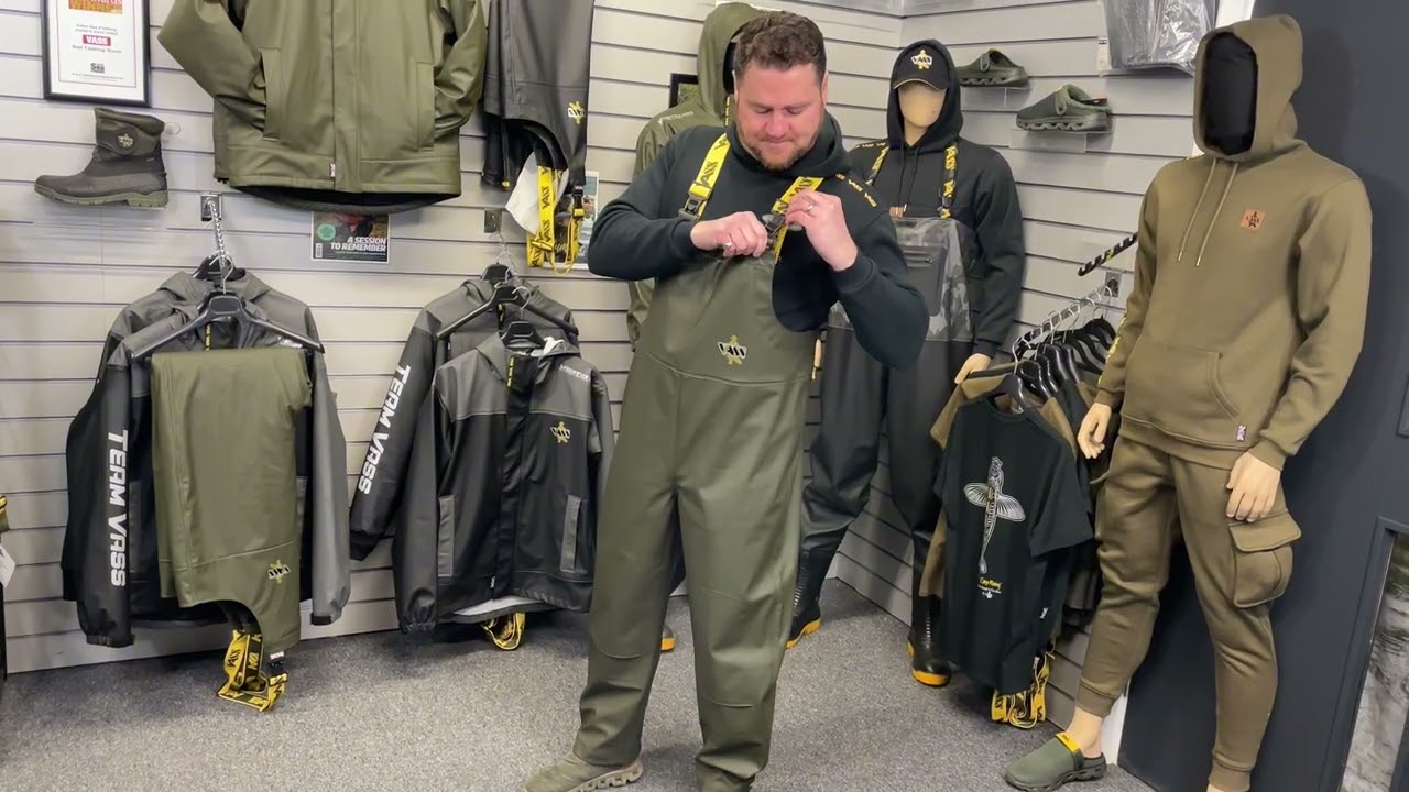 Team Vass 220 Unlined Bib & Brace - Waterproof - Khaki Edition (also available in winter lined)