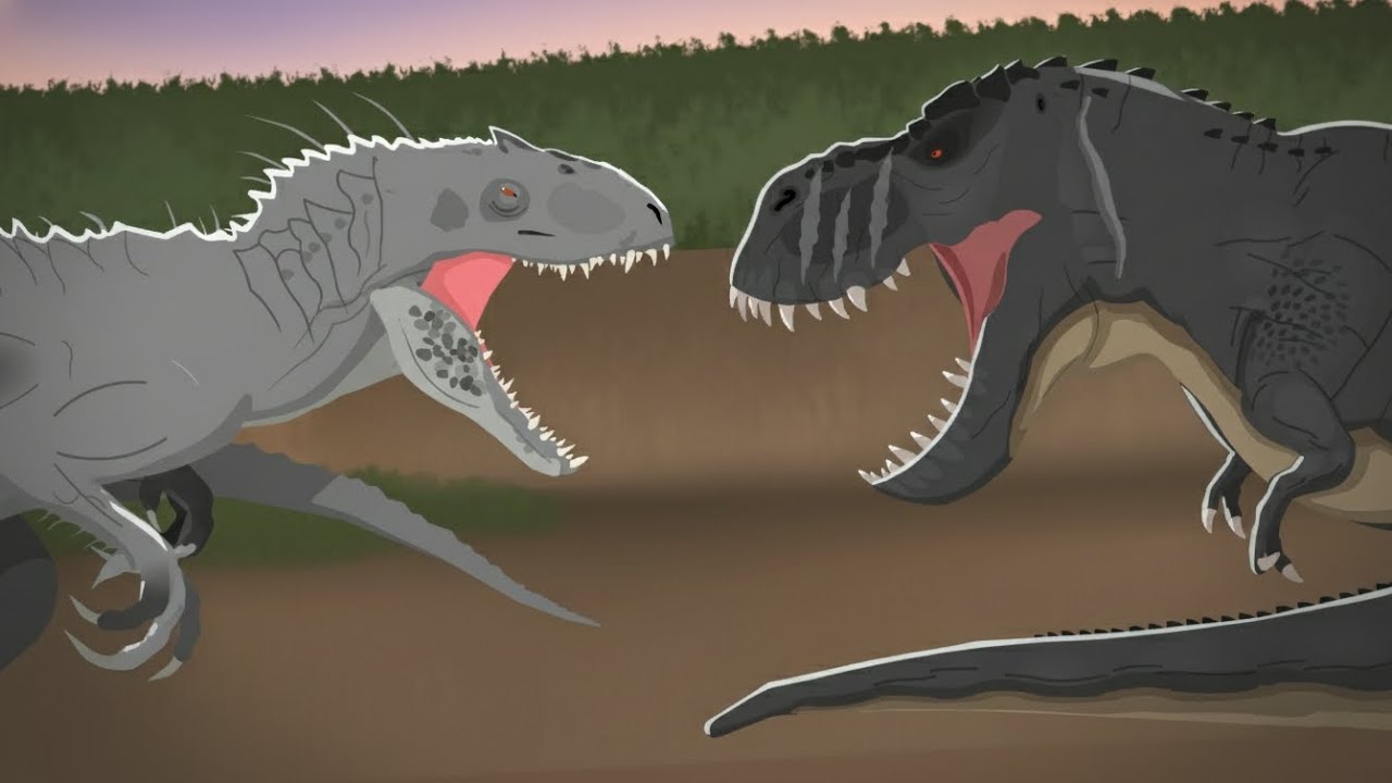 Indominus Rex vs Vastatosaurus Rex | Dinosaur Battle | Animation