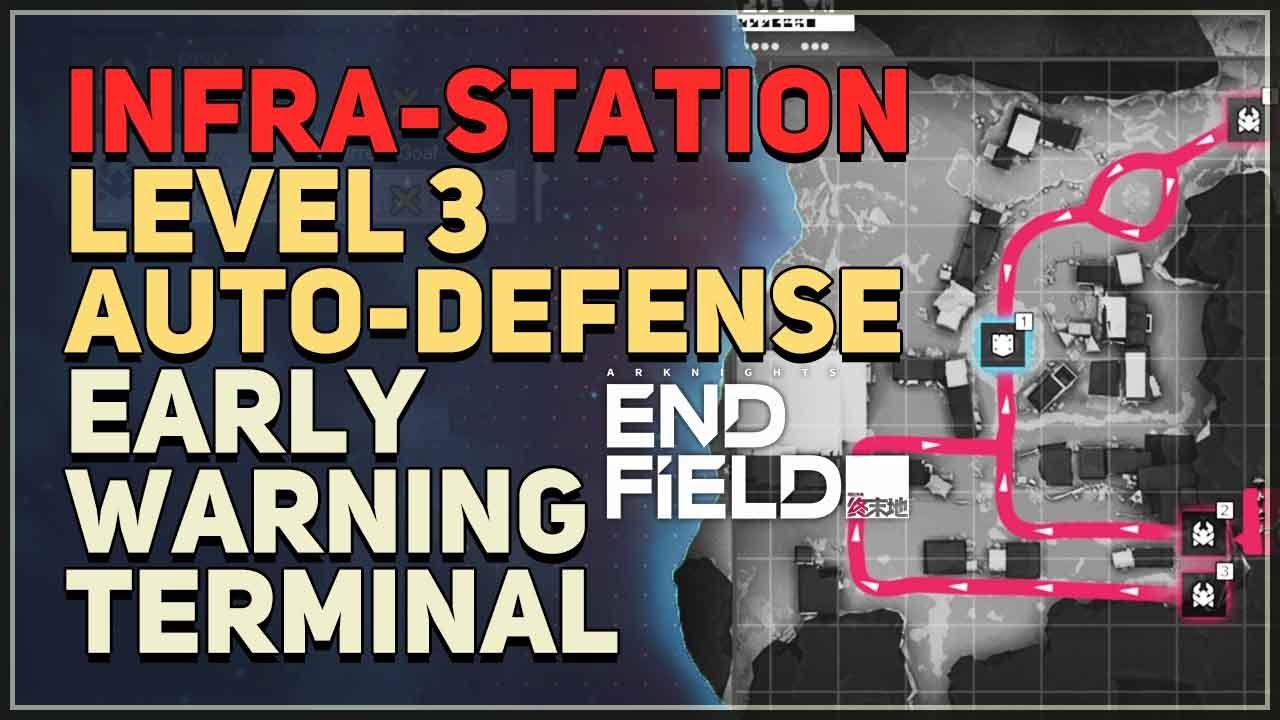 Infra-Station Level 3 Auto-Defense Early Warning Terminal Arknights Endfield