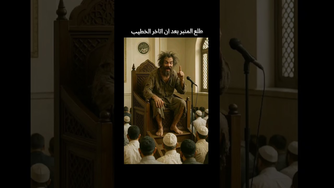 المجنون يذهل المصليين اثناء الخطبه بكلمات مزلزه#اليمن_عمان_مصر_الجزائر_ليبيا_المغرب_تونس#اكسبلور#الي