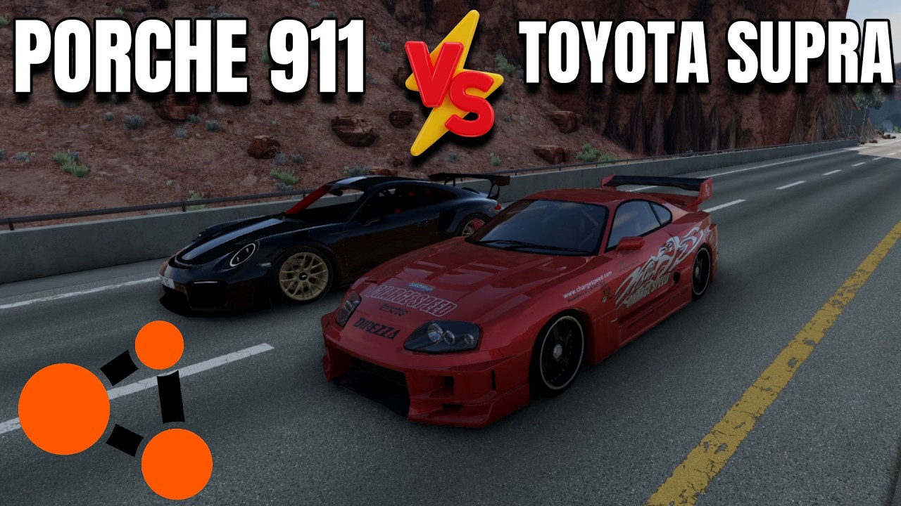 🔥 PORSCHE vs SUPRA MK4 🚀 ¡EL SUPRA SORPRENDE!