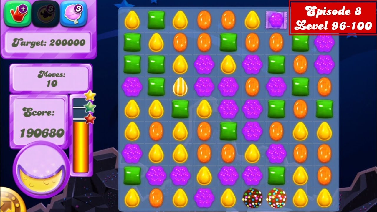 CANDY CRUSH SAGA - DREAMWORLD E8 LEVEL 96-100 FULL GAMEPLAY