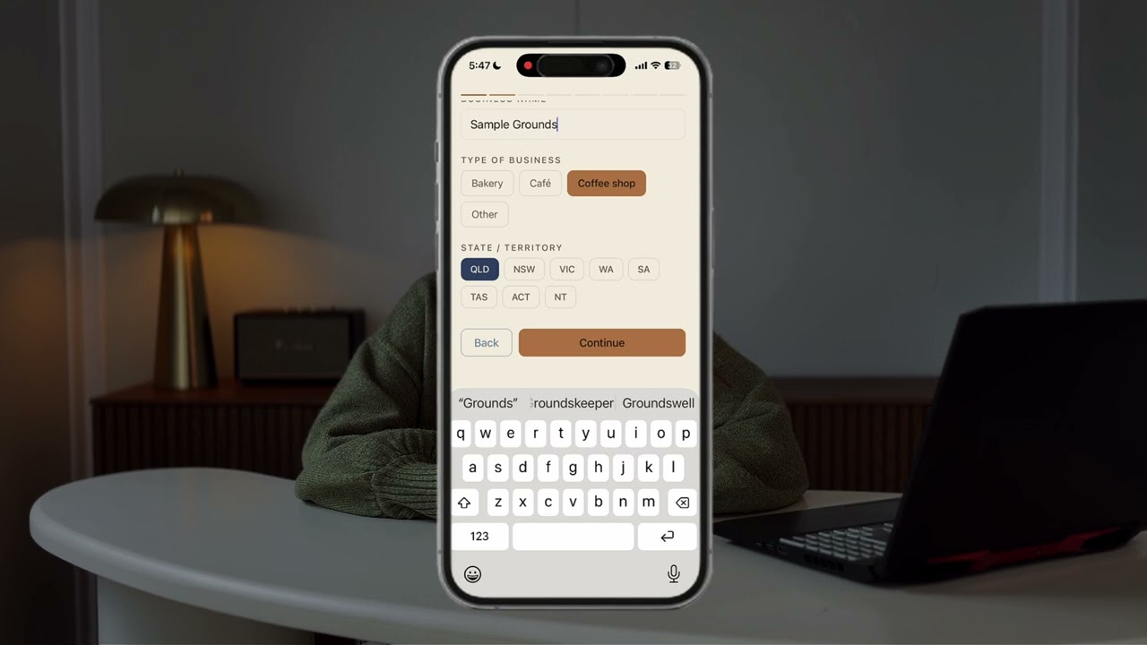 mise app tutorial: How to create your bakery or caf&eacute; food safety account (Lesson 1)