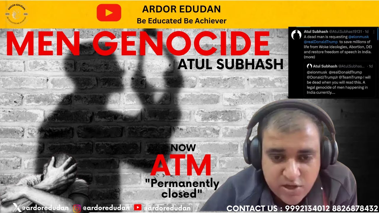 ATUL SUBHASH | SUICIDE DEATH |  ATUL SUBHASH SUICIDE | LEGAL GENOCIDE | ATUL SUBHASH CASE |ATULSTORY